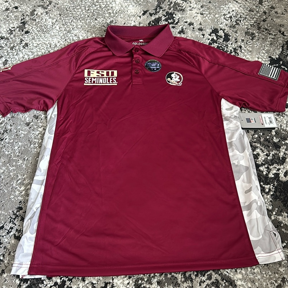 FSU men’s colosseum large polo shirt